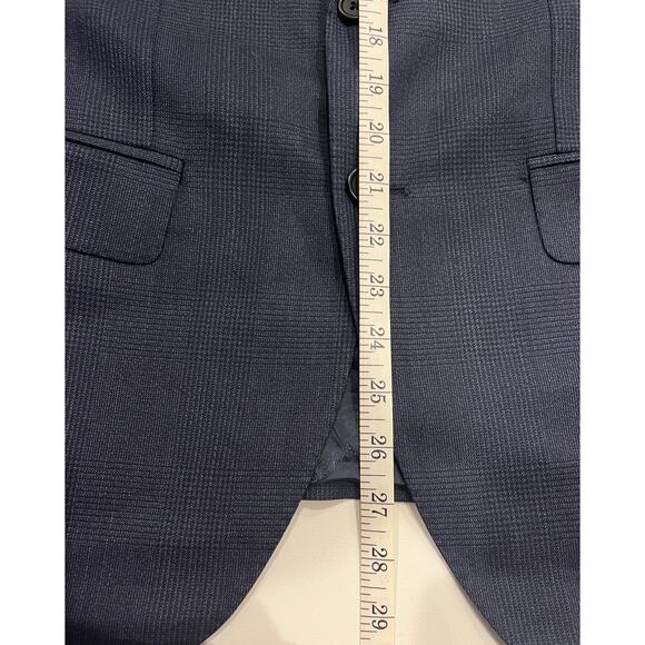 13-35 ERMENEGILDO ZEGNA Men's Superfine Australian Wool Suit Black Size 38 - Picture 9 of 16